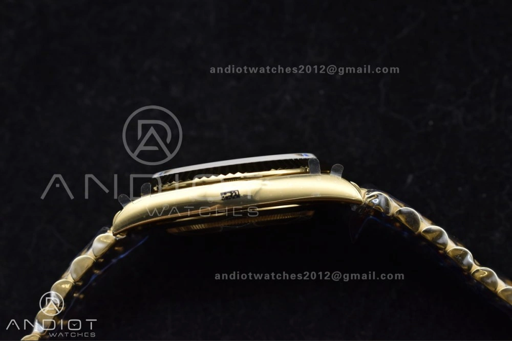DayDate 40 YG GMF Gain Weight 904L Steel Gold Dial Diamond Markers On President Bracelet A3255 V Fashionable 723