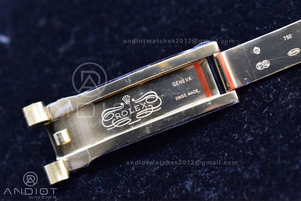 DayDate 40 YG GMF Plated 904L Steel Checked Dial Crystal Markers On President Bracelet A2836 V Practical 772