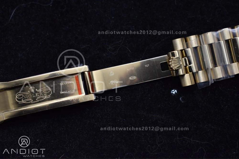 DayDate 40 YG GMF Tungsten Weighted 904L Steel White Dial Stick Markers On President Bracelet A2836 V Tailored 730