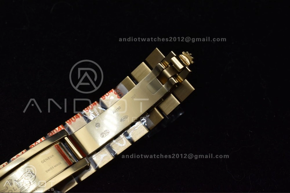 DayDate 40 YG GMF Tungsten Weighted 904L Steel White Dial Stick Markers On President Bracelet A2836 V Tailored 730