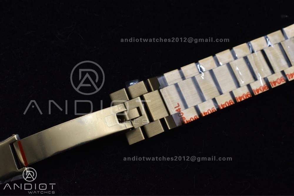 DayDate 40 YG GMF Tungsten Weighted 904L Steel White Dial Stick Markers On President Bracelet A2836 V Tailored 730