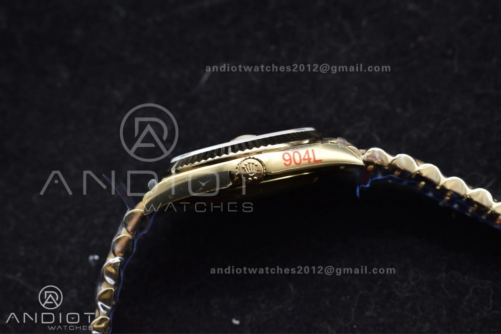 DayDate 40 YG GMF Tungsten Weighted 904L Steel White Dial Stick Markers On President Bracelet A2836 V Tailored 730