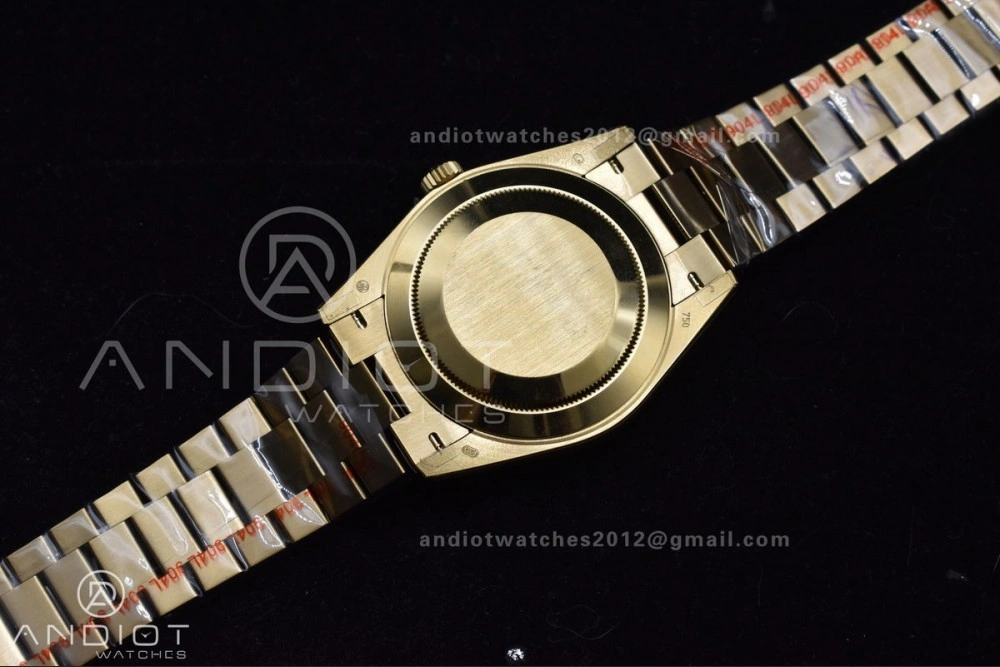 DayDate 40 YG GMF Tungsten Weighted 904L Steel White Dial Stick Markers On President Bracelet A2836 V Tailored 730