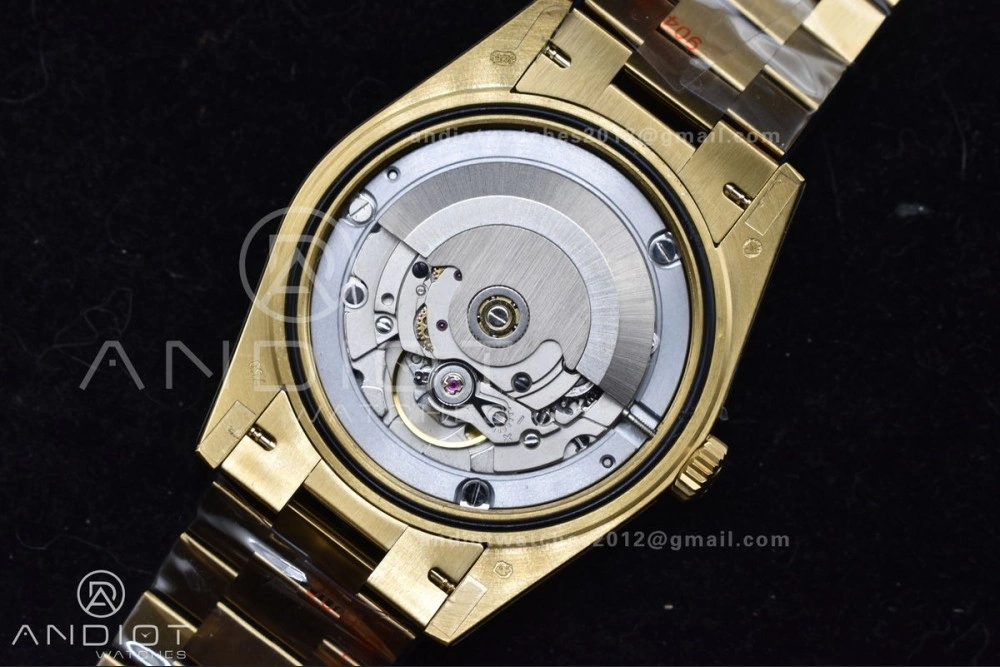 DayDate 40 YG GMF Tungsten Weighted 904L Steel White Dial Stick Markers On President Bracelet A2836 V Tailored 730