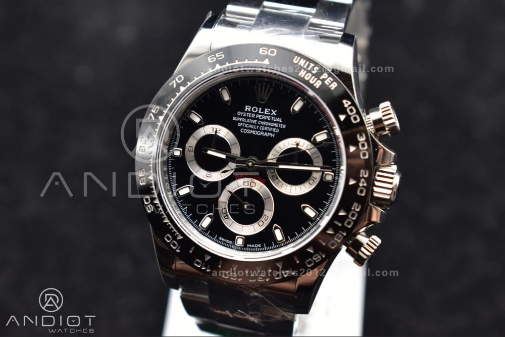 Daytona 116500 APSF 1:1 Best Edition 904L SS Case and Bracelet Black Dial SH Thermal 733