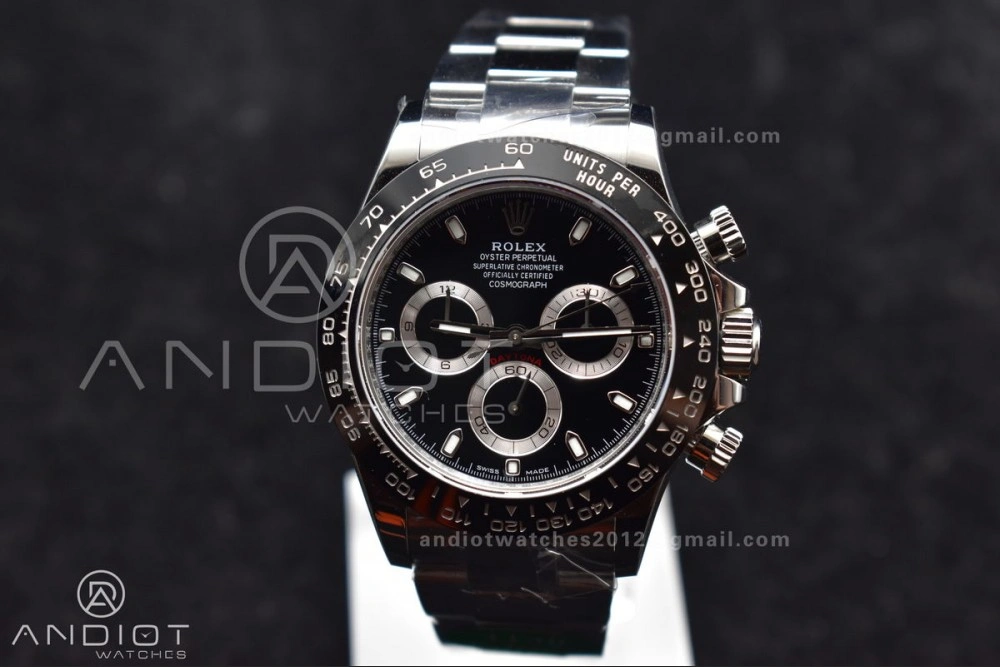 Daytona 116500 APSF 1:1 Best Edition 904L SS Case and Bracelet Black Dial SH Thermal 733