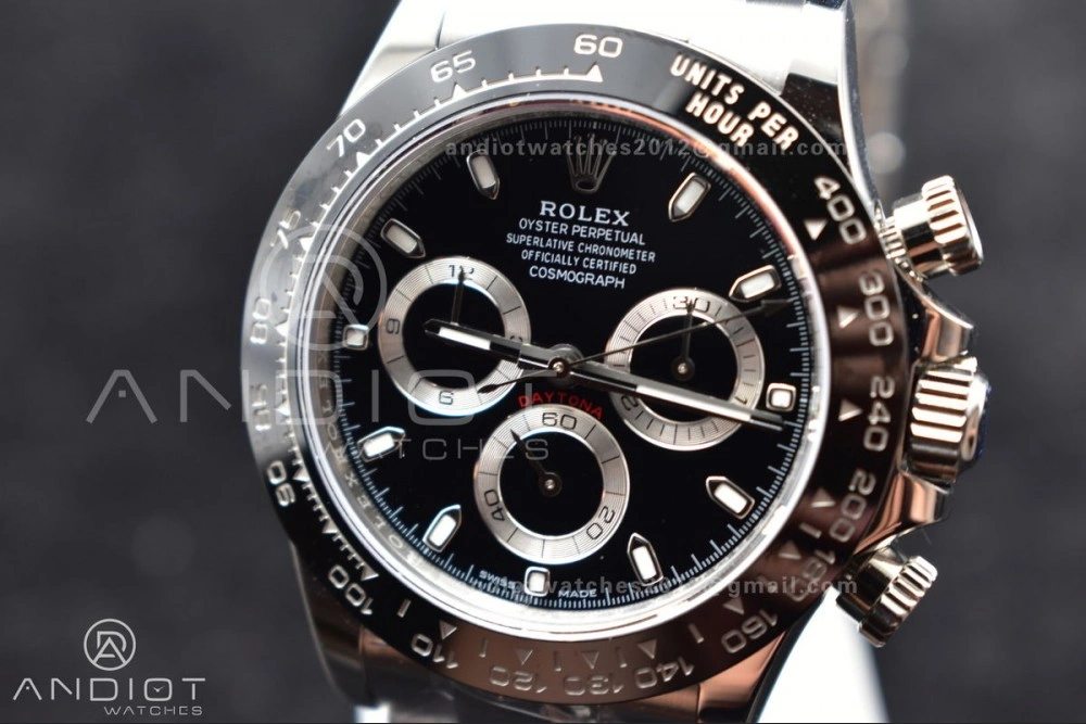 Daytona 116500 APSF 1:1 Best Edition 904L SS Case and Bracelet Black Dial SH Thermal 733