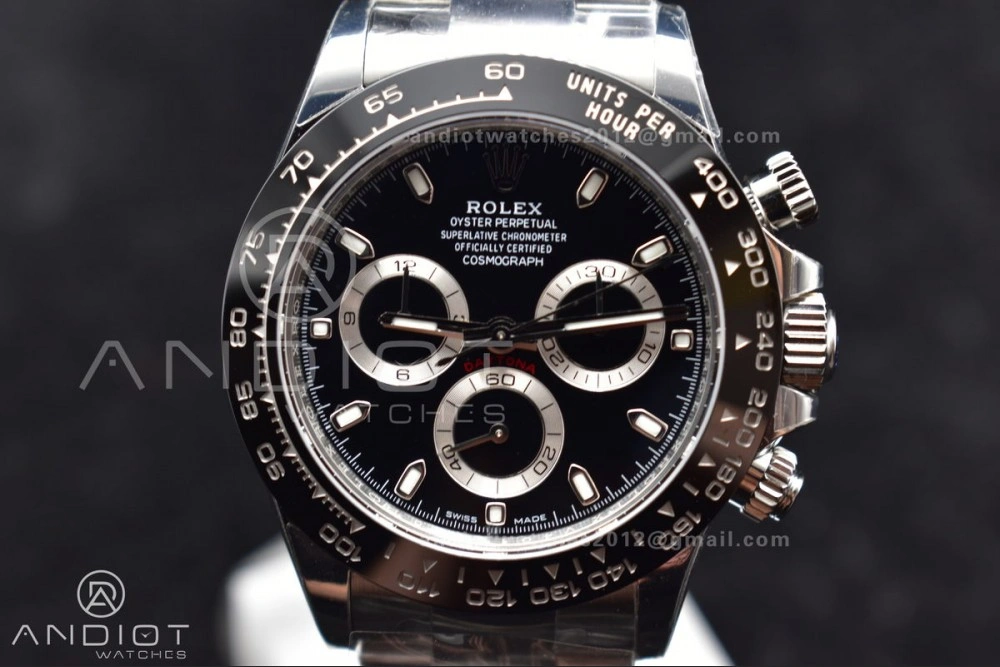 Daytona 116500 BTF 1:1 Best Edition 904L SS Case And Bracelet Black Dial SA HighQuality 748