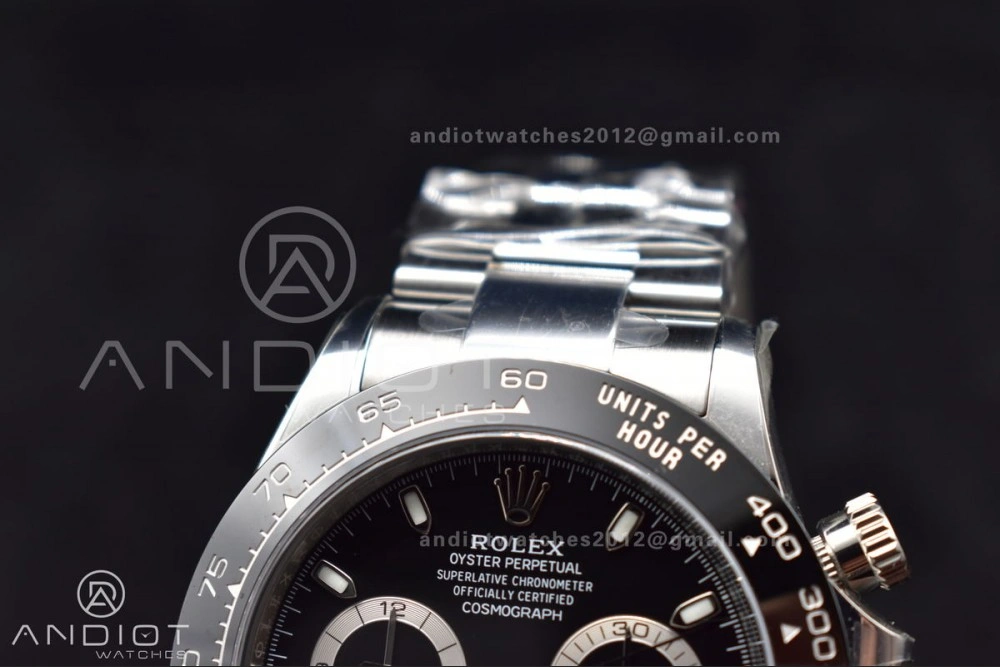Daytona 116500 Clean V3 904L SS Case And Bracelet Black Dial TechFriendly 728