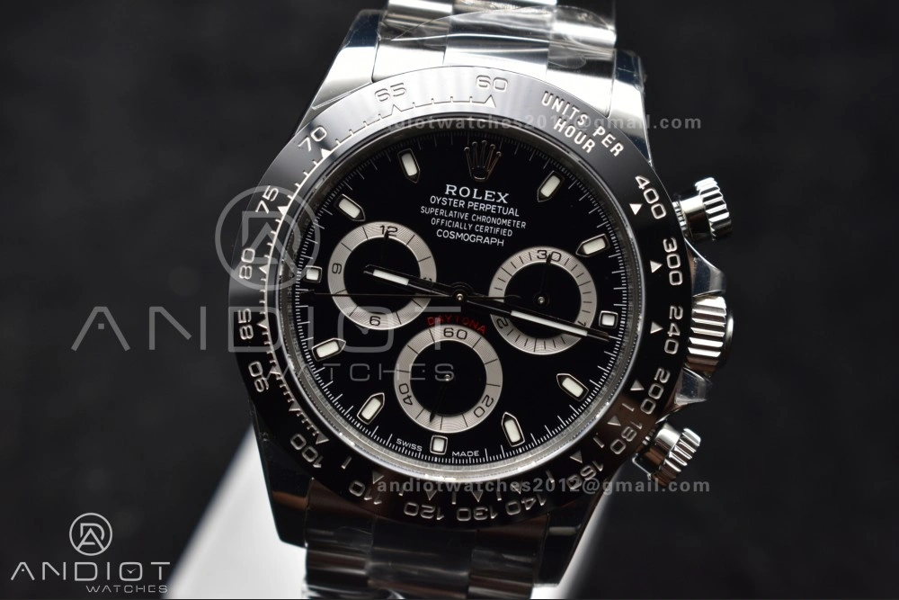 Daytona 116500 SB VSF 1:1 Best Edition 904L Steel Black Dial on SS Bracelet DD WellDesigned 729