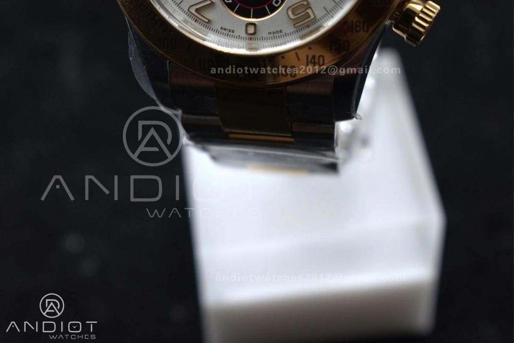 Daytona 116503 Clean 1:1 Best Edition White Dial Arabic Markers on SS YG Bracelet SA4130 V TechFriendly 737