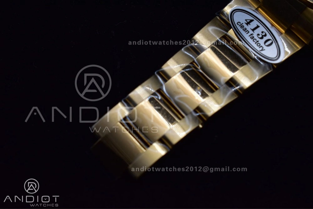 SmoothTexture Daytona 116505 Clean 1:1 Best Edition Black Dial YG Markers on YG Bracelet SA4130 V 401