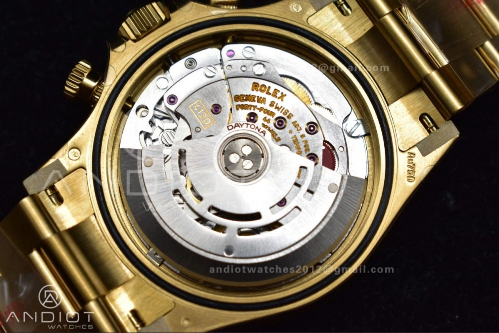 SmoothTexture Daytona 116505 Clean 1:1 Best Edition Black Dial YG Markers on YG Bracelet SA4130 V 401