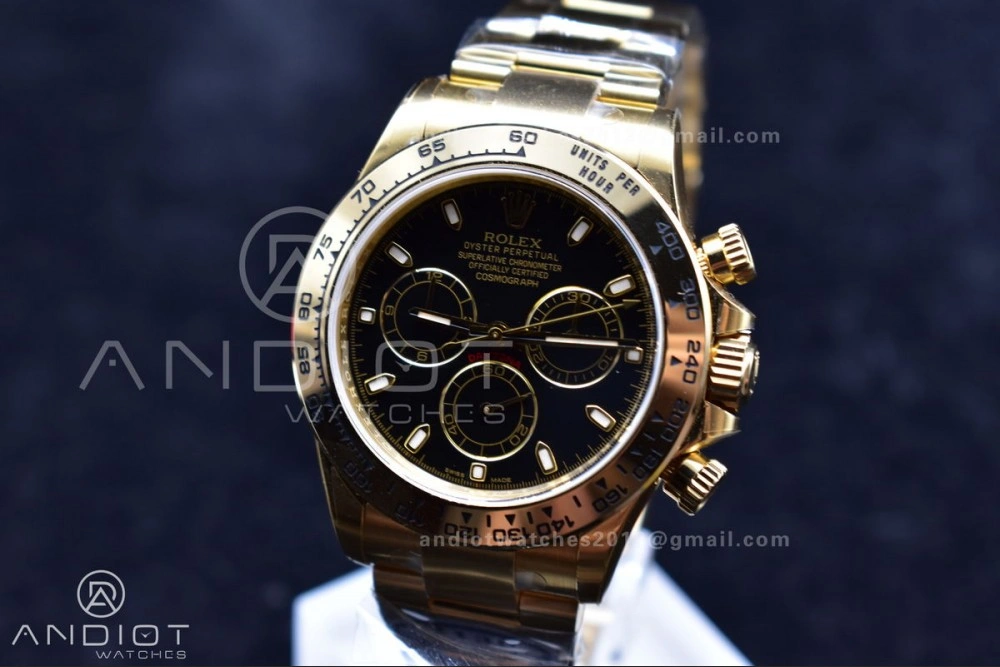 Daytona 116505 Clean 1:1 Best Edition Black Dial on YG Bracelet SA4130 V Affordable 415
