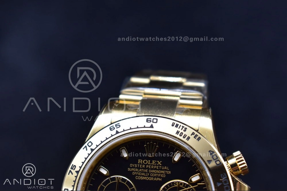 Daytona 116505 Clean 1:1 Best Edition Black Dial on YG Bracelet SA4130 V Affordable 415
