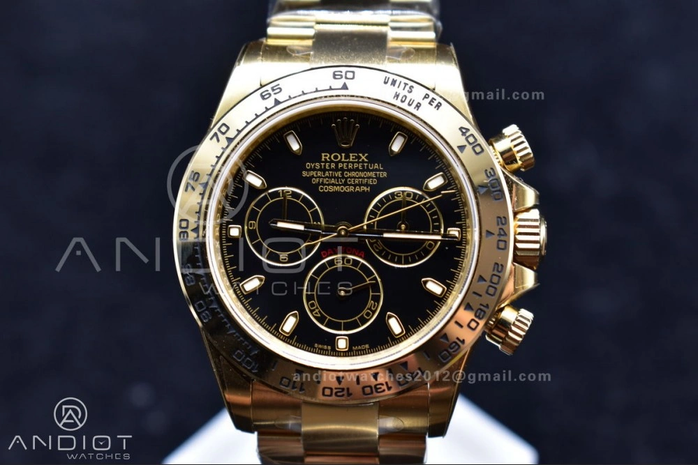 Daytona 116505 Clean 1:1 Best Edition Black Dial on YG Bracelet SA4130 V Affordable 415