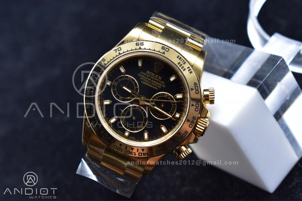Daytona 116505 Clean 1:1 Best Edition Black Dial on YG Bracelet SA4130 V Affordable 415