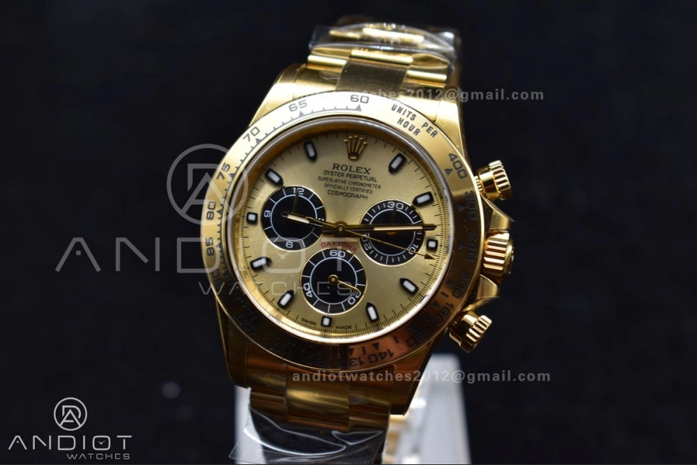 Daytona 116505 Clean 1:1 Best Edition YG Dial Black Markers on YG Bracelet SA4130 V Stylish 399