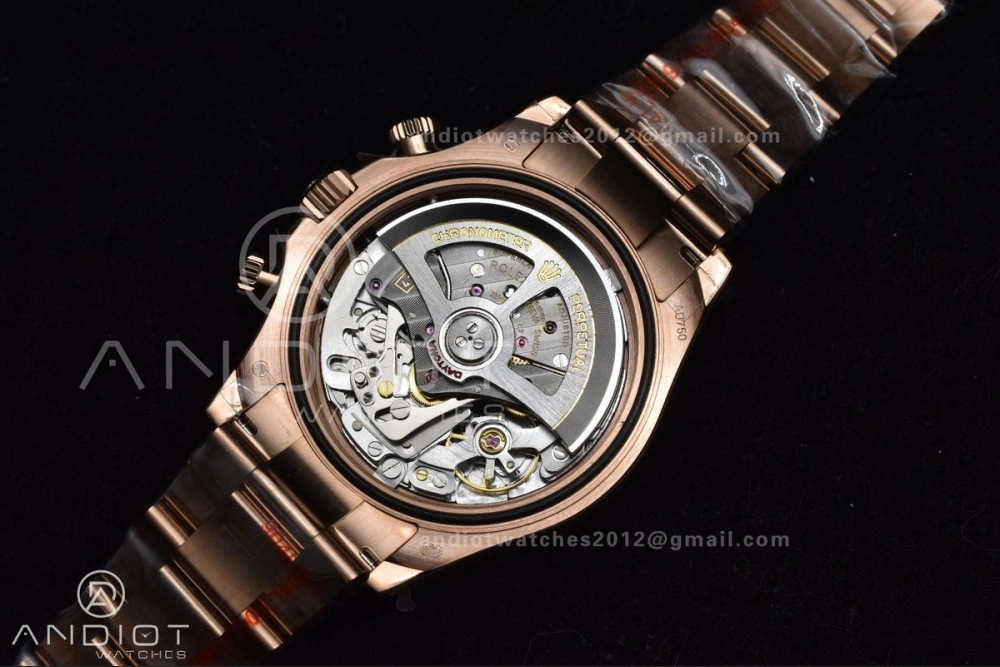 Casual Daytona 116505 QF 1:1 Best Edition Black RG Dial on RG Bracelet SH4130 V3 (Gain Weight) 738