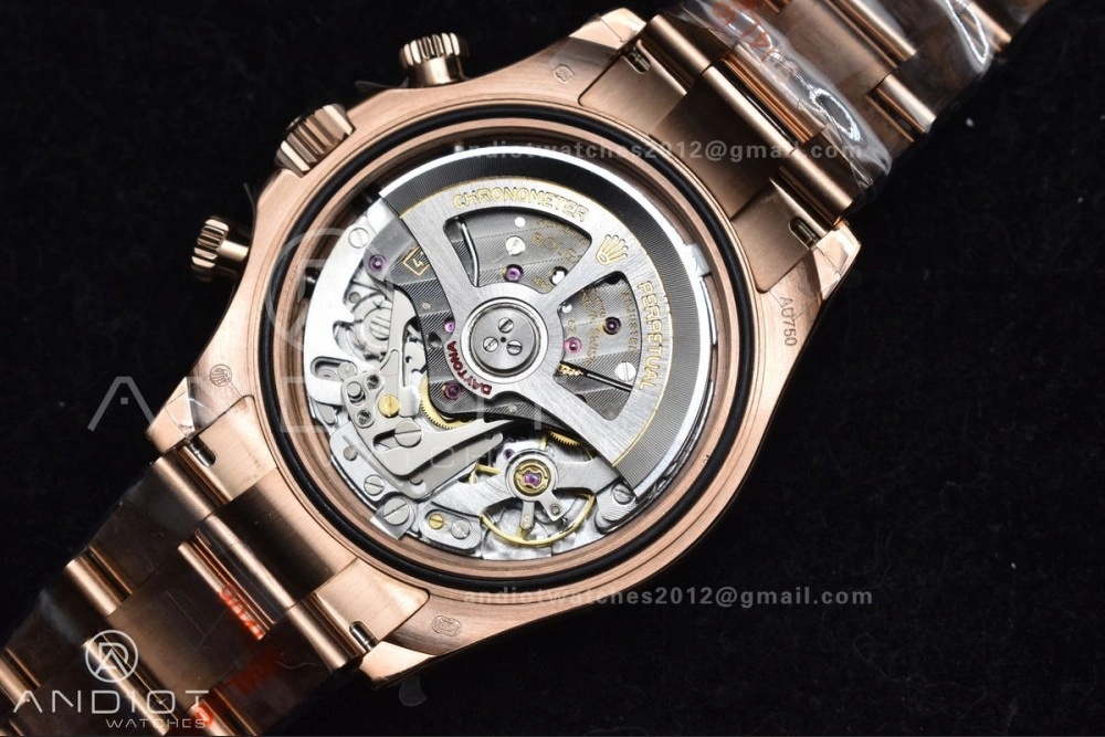 Casual Daytona 116505 QF 1:1 Best Edition Black RG Dial on RG Bracelet SH4130 V3 (Gain Weight) 738