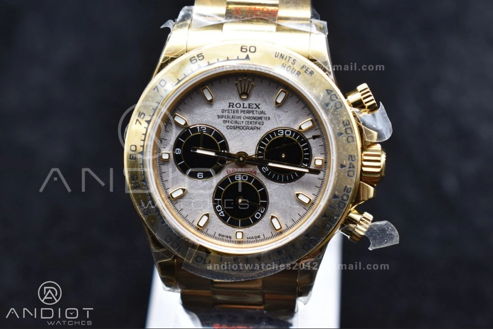 Daytona 116505 QF 1:1 Best Edition Meteorite Dial on RG Bracelet SH4130 V3 (Gain Weight) ZeroBulk 762