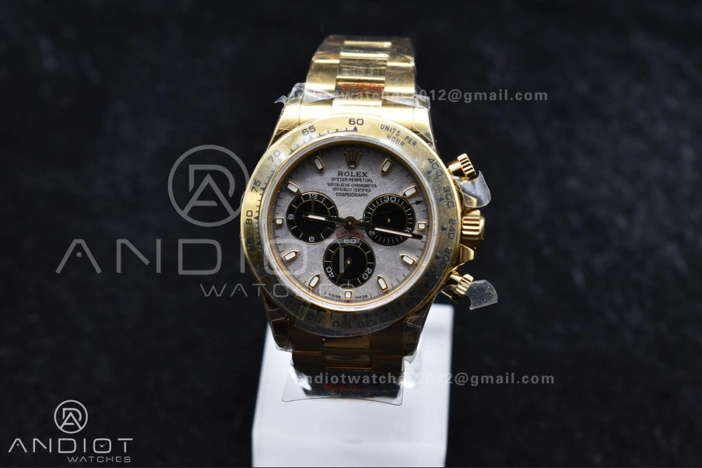 Daytona 116505 QF 1:1 Best Edition Meteorite Dial on RG Bracelet SH4130 V3 (Gain Weight) ZeroBulk 762