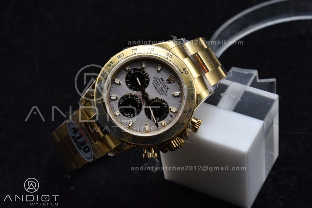 Daytona 116505 QF 1:1 Best Edition Meteorite Dial on RG Bracelet SH4130 V3 (Gain Weight) ZeroBulk 762