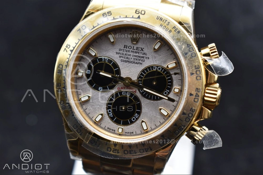 Daytona 116505 QF 1:1 Best Edition Meteorite Dial on RG Bracelet SH4130 V3 (Gain Weight) ZeroBulk 762
