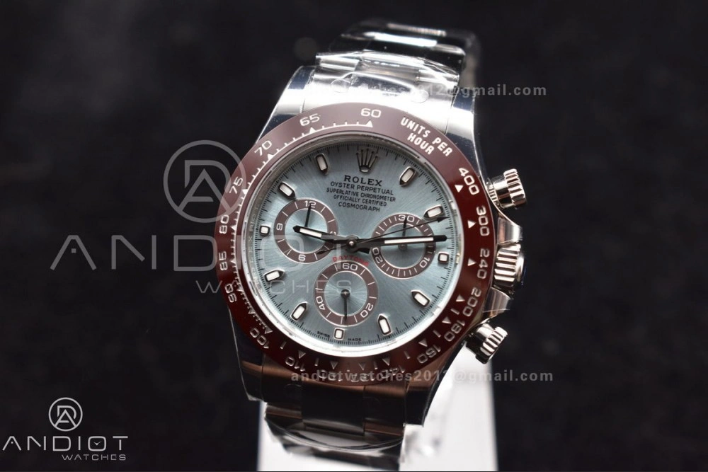 SmartChoice Daytona 116506 Brown Ceramic BTF 1:1 Best Edition Ice Blue Dial on SS Bracelet SA4130 V 395