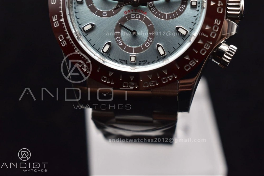 SmartChoice Daytona 116506 Brown Ceramic BTF 1:1 Best Edition Ice Blue Dial on SS Bracelet SA4130 V 395
