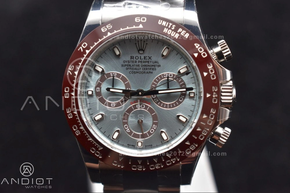 SmartChoice Daytona 116506 Brown Ceramic BTF 1:1 Best Edition Ice Blue Dial on SS Bracelet SA4130 V 395