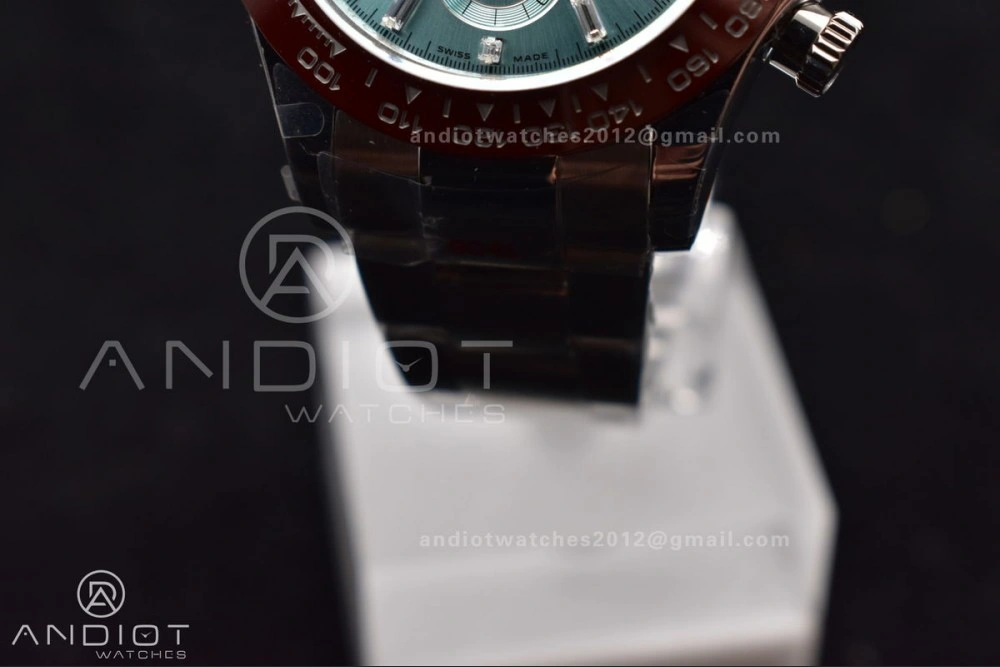 HighQuality Daytona 116506 QF 1:1 Best Edition Ice Blue Dial Crystal Markers on SS Bracelet SH4130 V3 (Gain Weight) 398