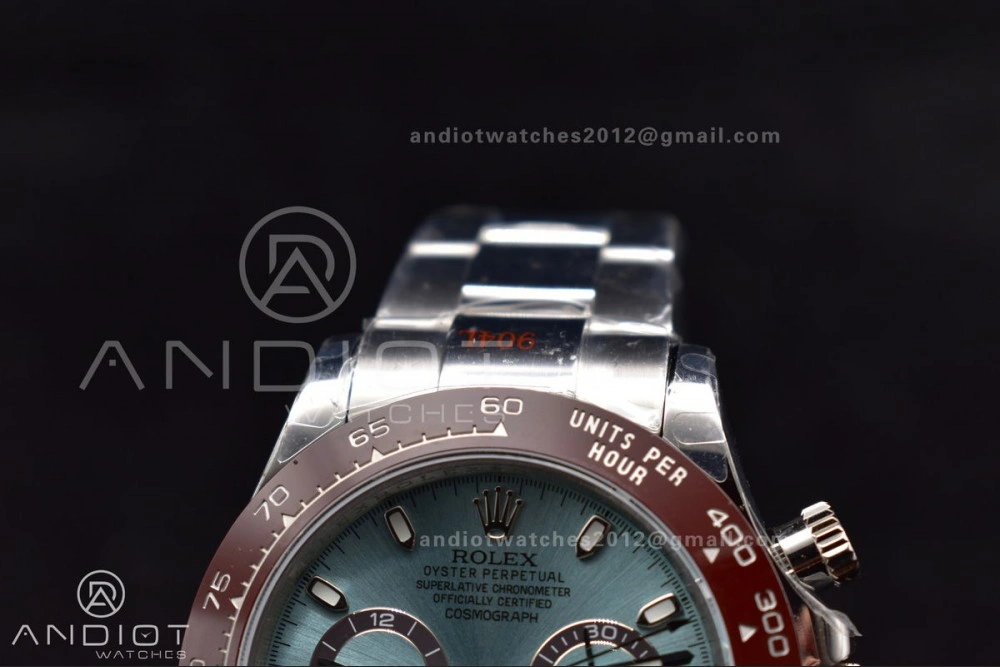 FlexibleFit Daytona 116506 QF 1:1 Best Edition Ice Blue Dial Lume Markers on SS Bracelet SH4130 V3 (Gain Weight) 413