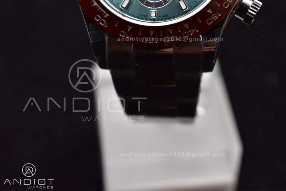 FlexibleFit Daytona 116506 QF 1:1 Best Edition Ice Blue Dial Lume Markers on SS Bracelet SH4130 V3 (Gain Weight) 413