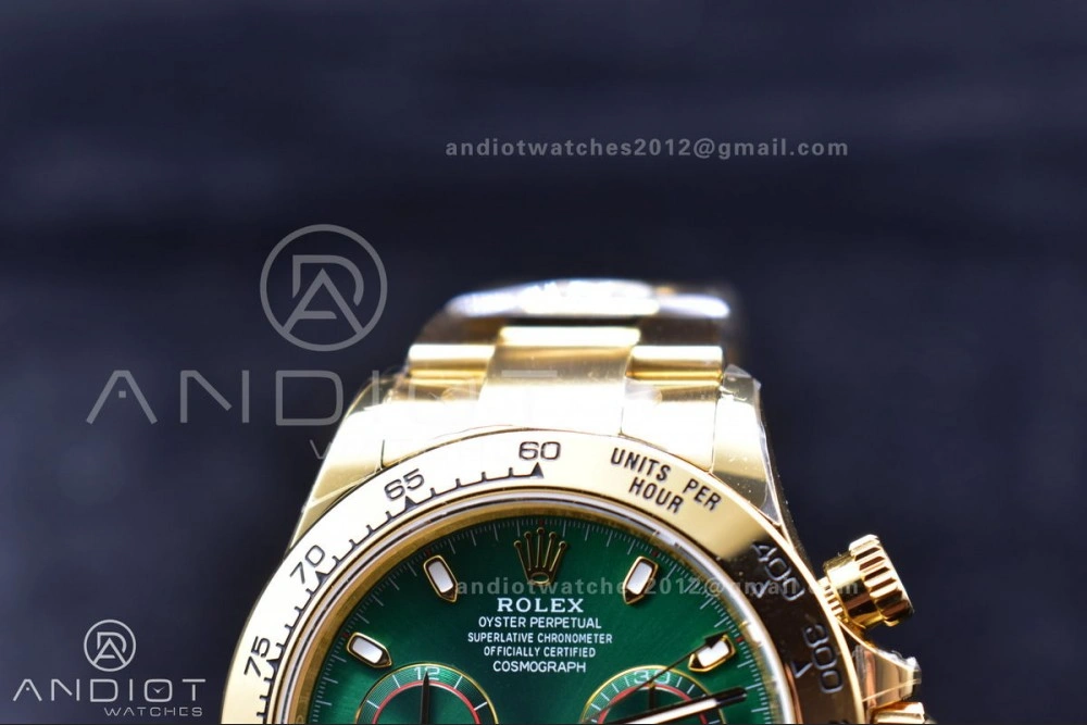 Timeless Daytona 116508 BTF 1:1 Best Edition Green Dial on YG Bracelet SA 755
