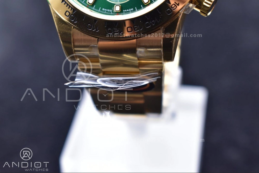 Timeless Daytona 116508 BTF 1:1 Best Edition Green Dial on YG Bracelet SA 755