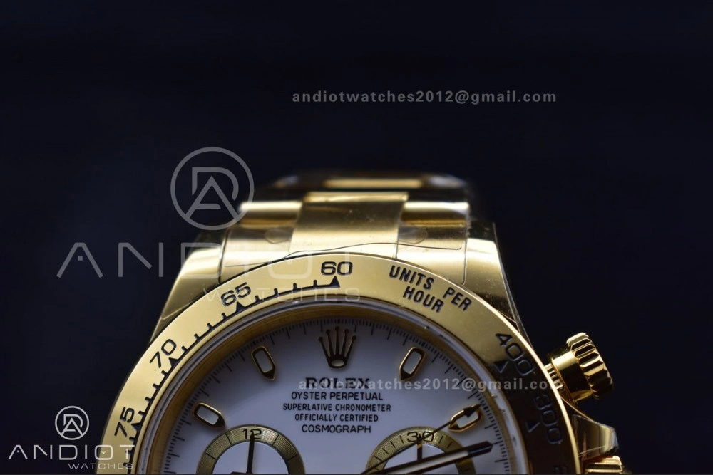 Daytona 116508 BTF 1:1 Best Edition White Dial on YG Bracelet SA TravelReady 743