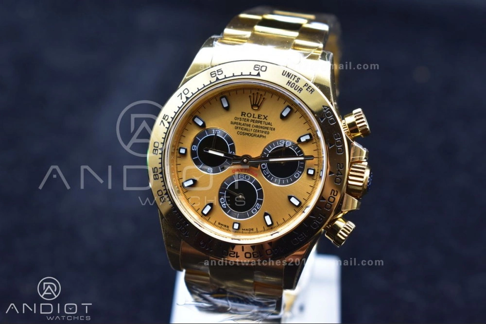 Casual Daytona 116508 BTF 1:1 Best Edition YG Black Dial on YG Bracelet SA 761
