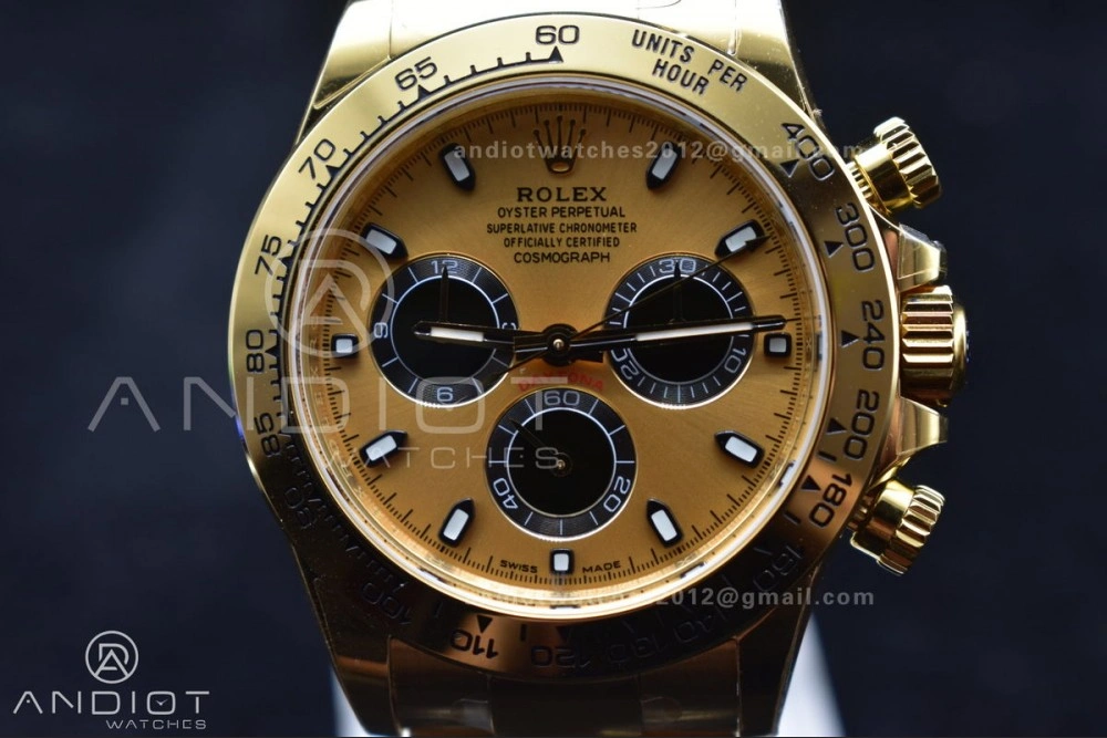 Casual Daytona 116508 BTF 1:1 Best Edition YG Black Dial on YG Bracelet SA 761