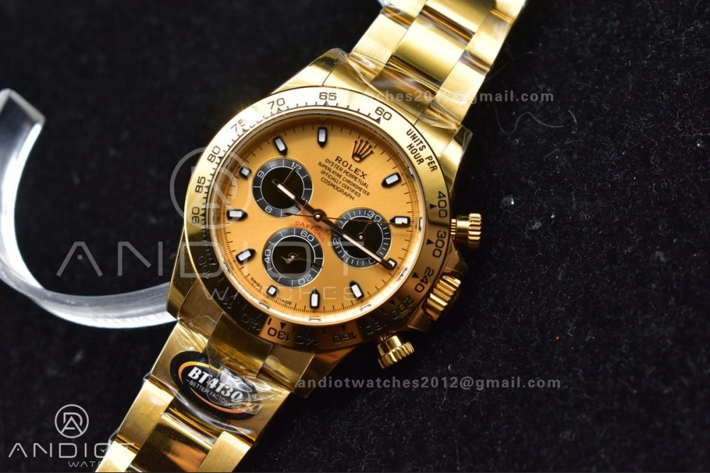 Casual Daytona 116508 BTF 1:1 Best Edition YG Black Dial on YG Bracelet SA 761