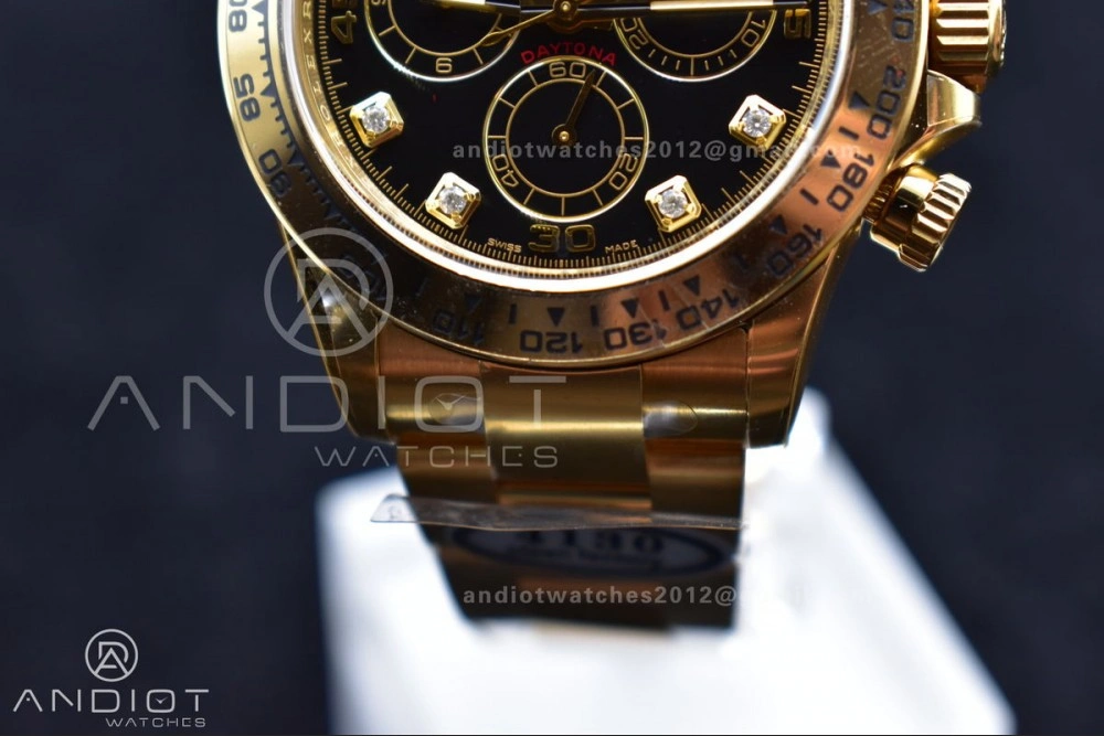 Upgraded Daytona 116508 Clean 1:1 Best Edition Black YG Dial On YG Bracelet SA 394