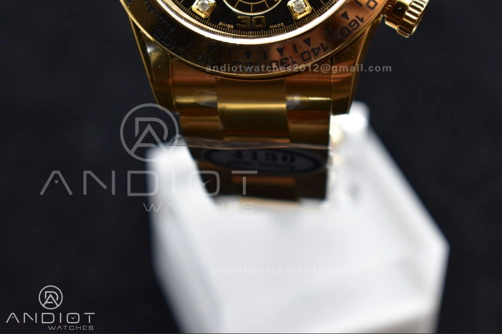 Upgraded Daytona 116508 Clean 1:1 Best Edition Black YG Dial On YG Bracelet SA 394