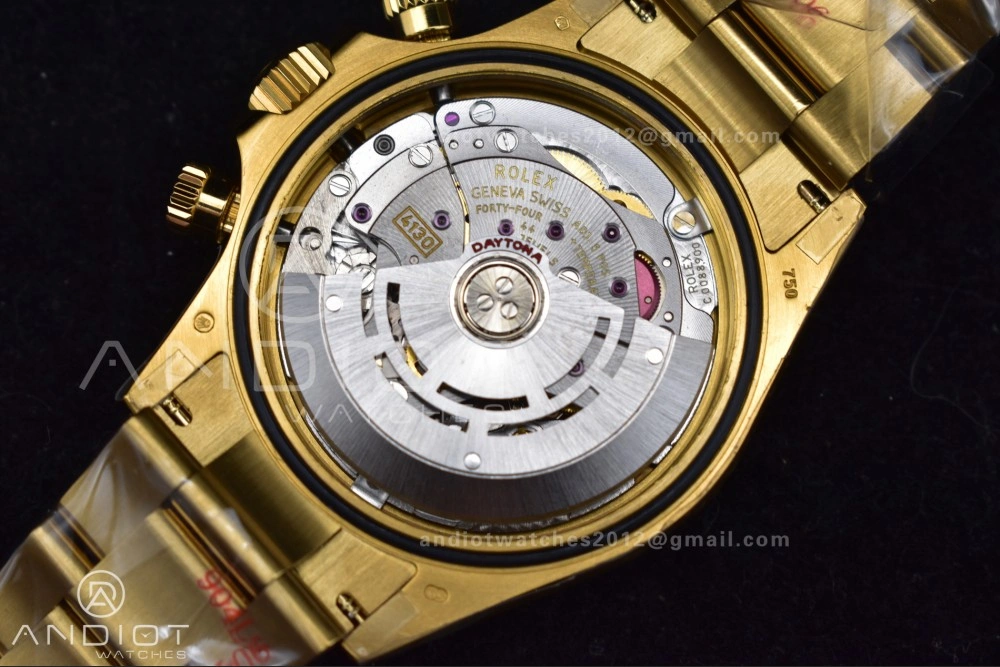Upgraded Daytona 116508 QF 1:1 Best Edition Black Diamonds Dial on YG Bracelet SH4130 V 746
