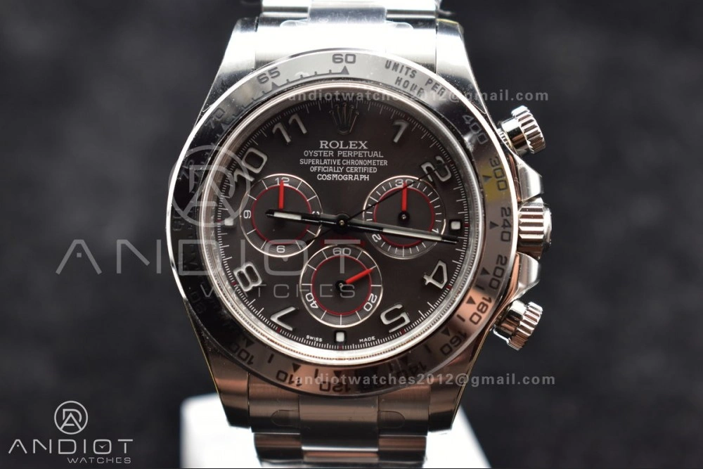 Daytona 116509 Clean 1:1 Best Edition Gray Dial Arabic Markers on SS Bracelet SA4130 V SunProtective 742