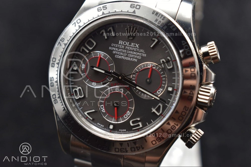 Daytona 116509 Clean 1:1 Best Edition Gray Dial Arabic Markers on SS Bracelet SA4130 V SunProtective 742