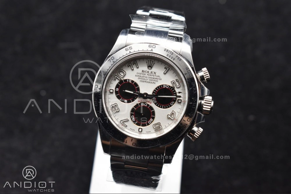 Daytona 116509 Clean 1:1 Best Edition White Dial Arabic Markers on SS Bracelet SA4130 V Neat 744