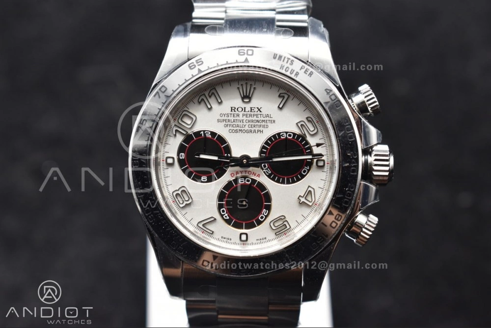 Daytona 116509 Clean 1:1 Best Edition White Dial Arabic Markers on SS Bracelet SA4130 V Neat 744
