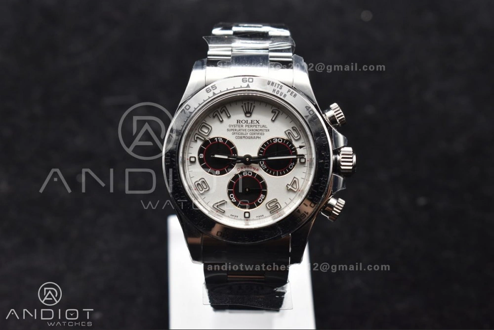 Daytona 116509 Clean 1:1 Best Edition White Dial Arabic Markers on SS Bracelet SA4130 V Neat 744