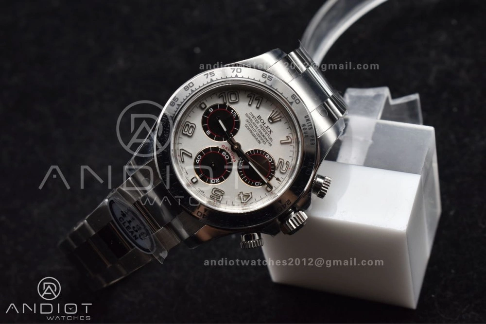 Daytona 116509 Clean 1:1 Best Edition White Dial Arabic Markers on SS Bracelet SA4130 V Neat 744