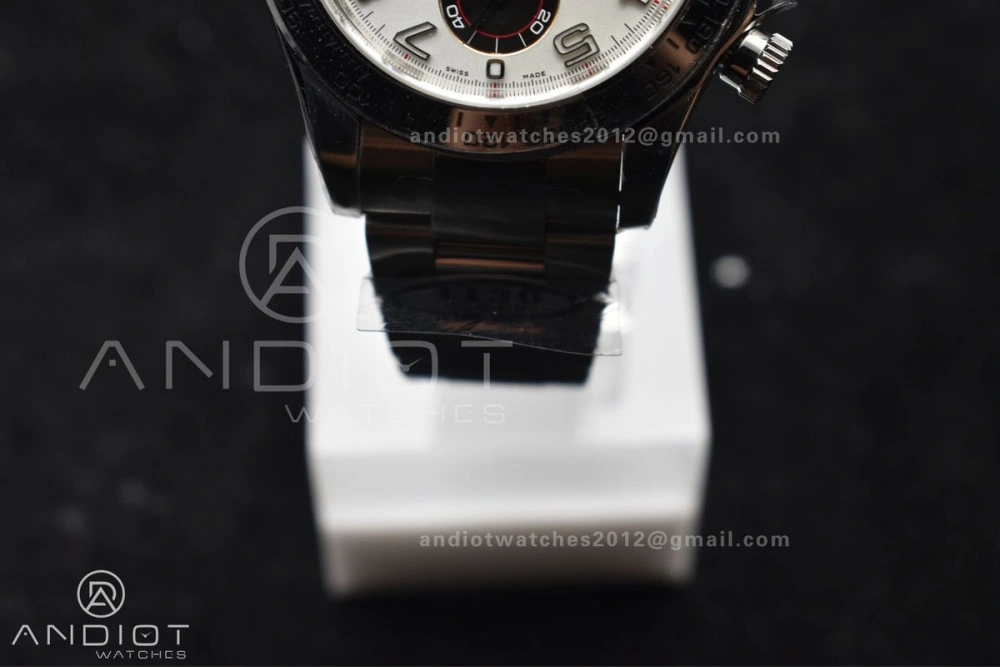 Daytona 116509 Clean 1:1 Best Edition White Dial Arabic Markers on SS Bracelet SA4130 V Neat 744